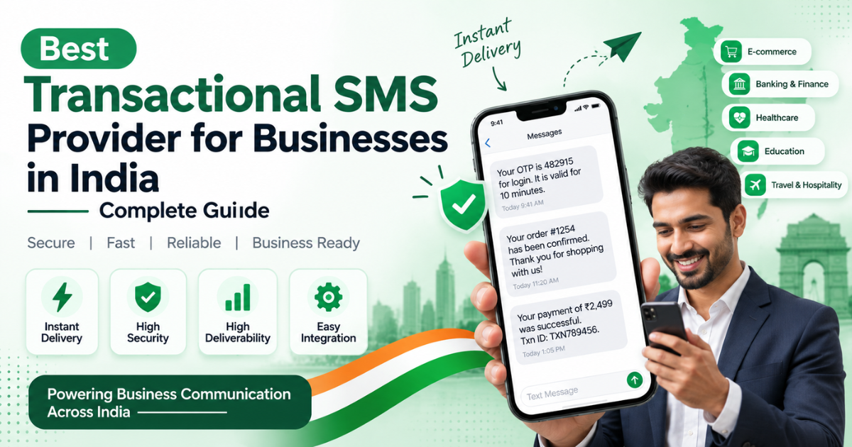 Best Transactional SMS Provider for Businesses in India 