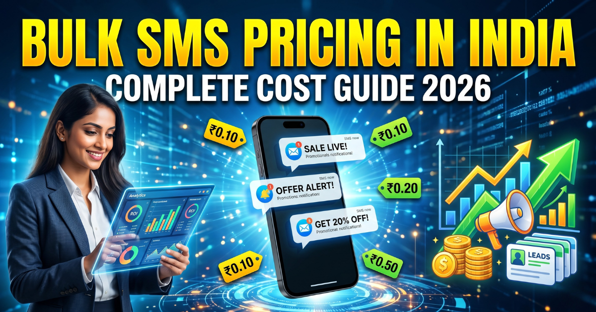 Bulk SMS Pricing in India 2026