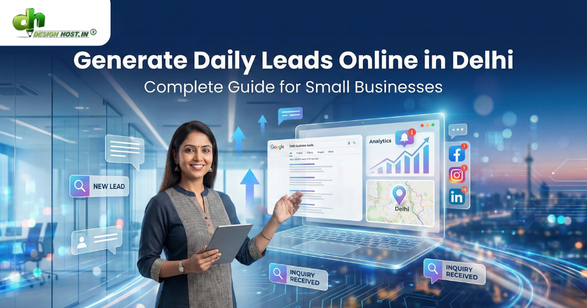 Small businesses in Delhi generating daily online leads using SEO, Google Business Profile and digital marketing services by DesignHost